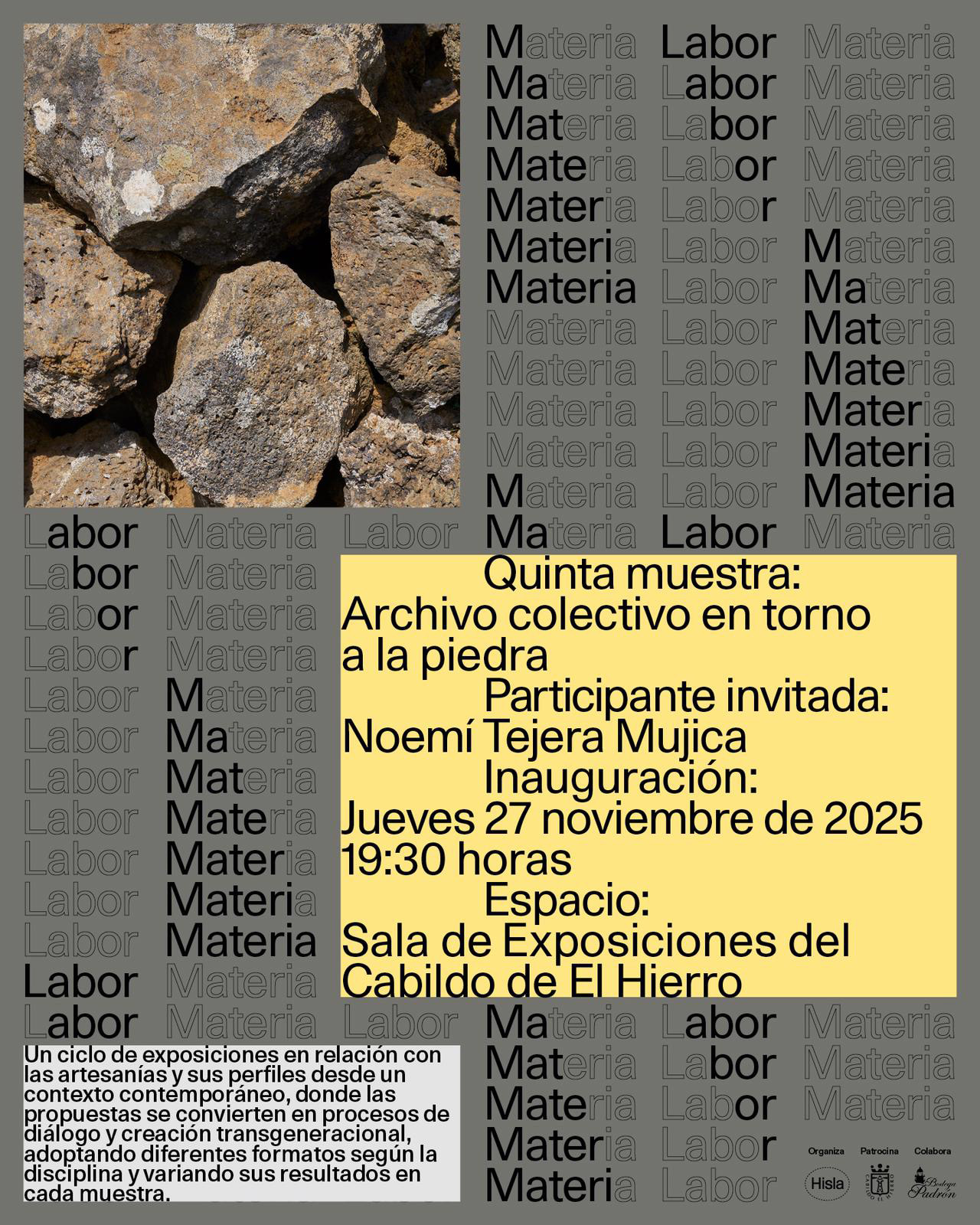 Agenda cabildo de El Hierro Agenda Cultural Cabildo de El Hierro Septiembre - Diciembre.