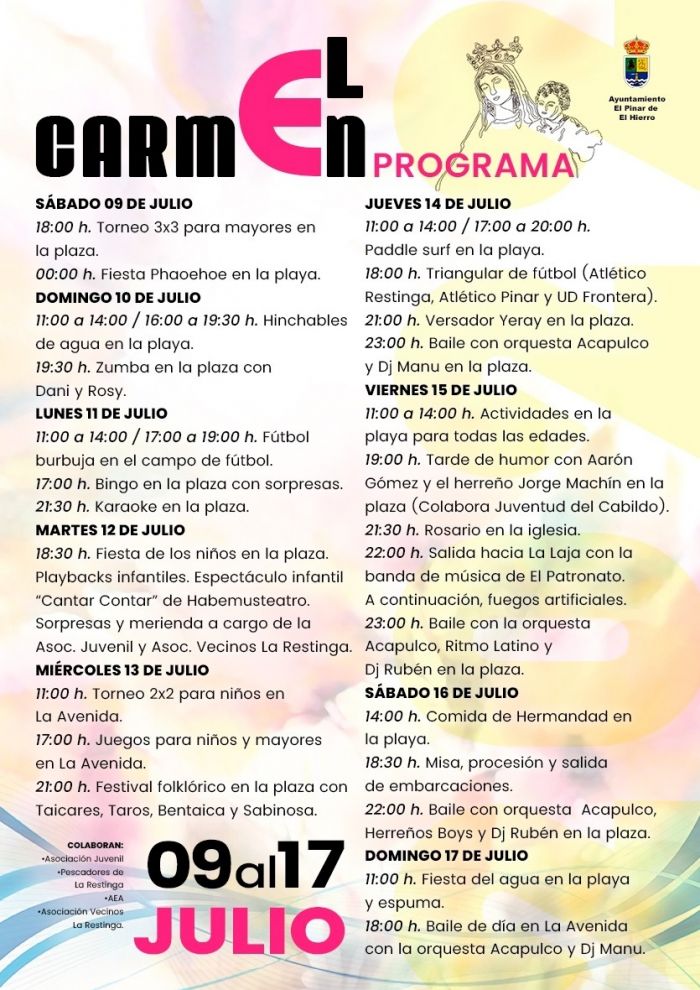 Cartel Fiestas del Carmen-El Pinar2