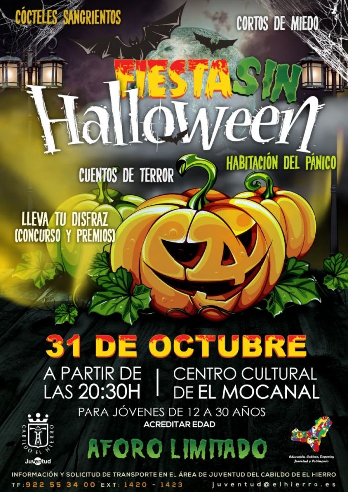 CARTEL FIESTA SIN DE HALLOWEEN