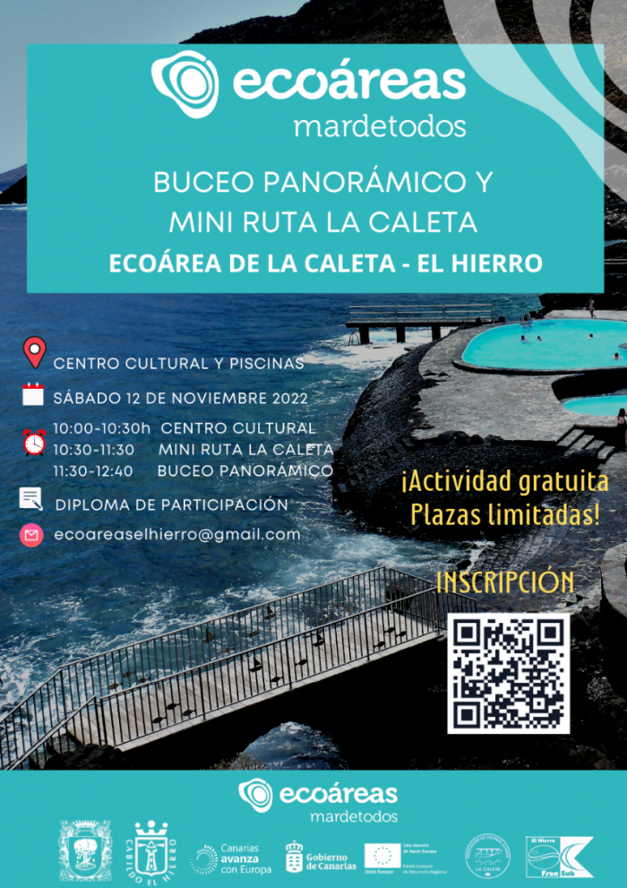 Cartel Buceo Panora?mico  y Mini Ruta La Caleta