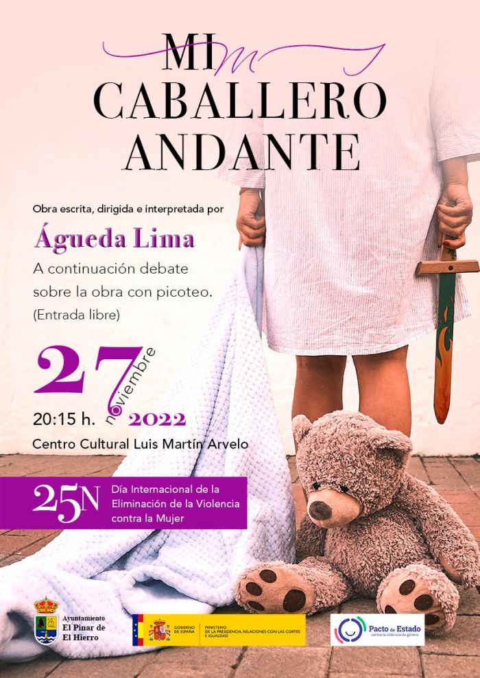 Cartel teatro 25N-El Pinar