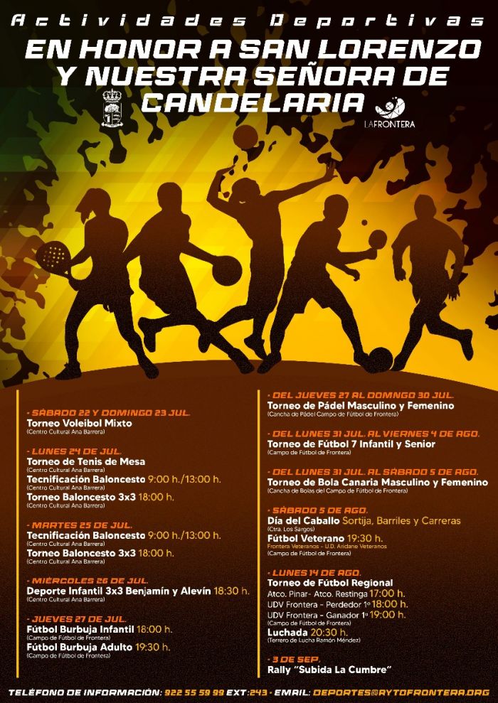 cartel deportes verano